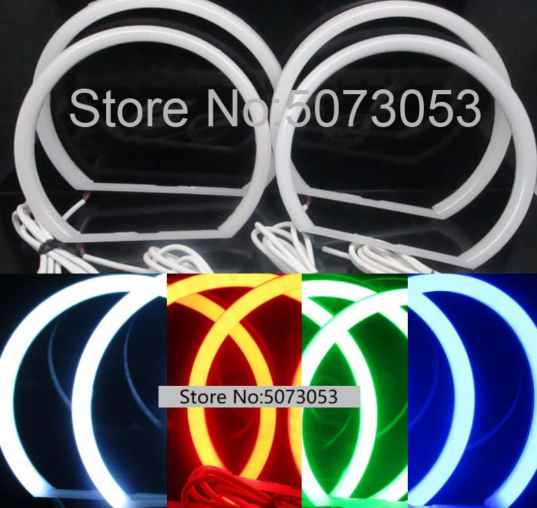 4*131 мм Хлопок RGB ангельские глазки halo Кольцо комплект для BMW E36 E38 E39 E46 2D 4D Лада ВАЗ BA3