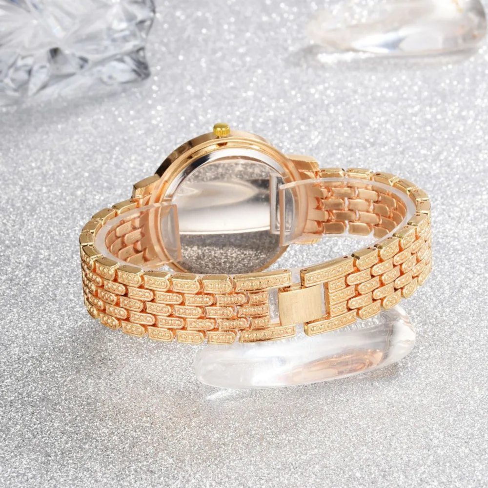 Роскошные золотые кварцевые часы знаменитого бренда женские часы элегантные женские часы роскошный браслет женские наручные часы Relogio Feminino