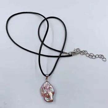 

17x22mm Purple Baroque Pearl Pendant Necklace 18 inches Chic Women Accessories Classic Gift Hang Jewelry Chain Diy Aurora