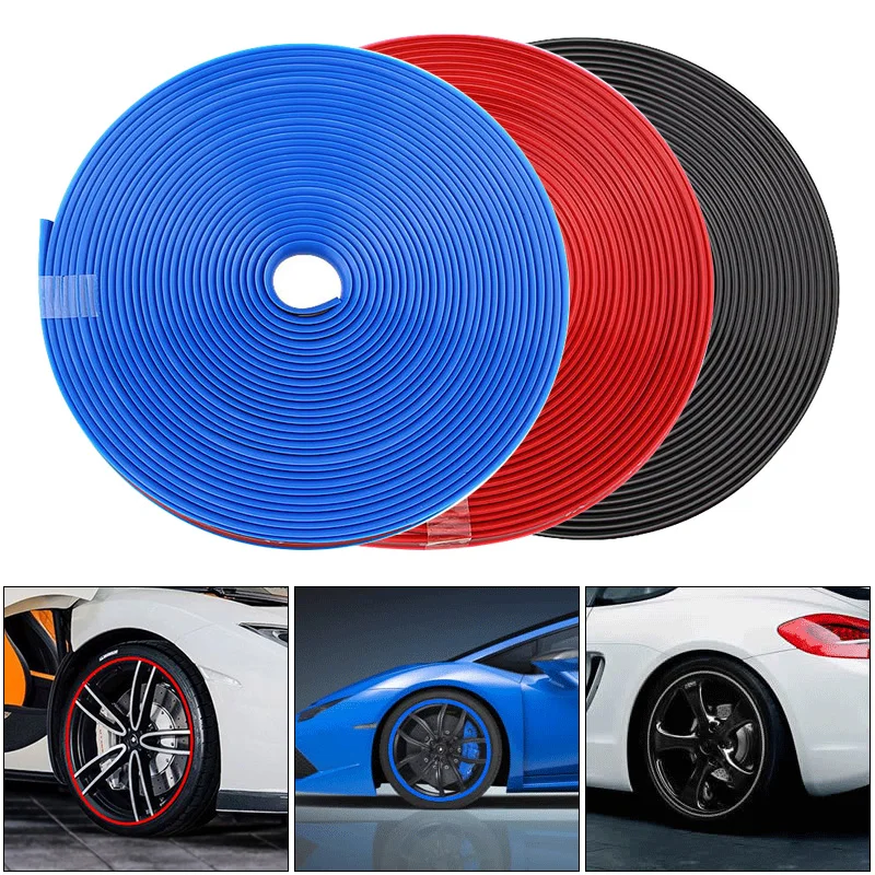 

8M Universal Car Door Edge Rubber Scratch Protector Moulding Strip Protection Strips Sealing DIY Car styling Auto Accessories