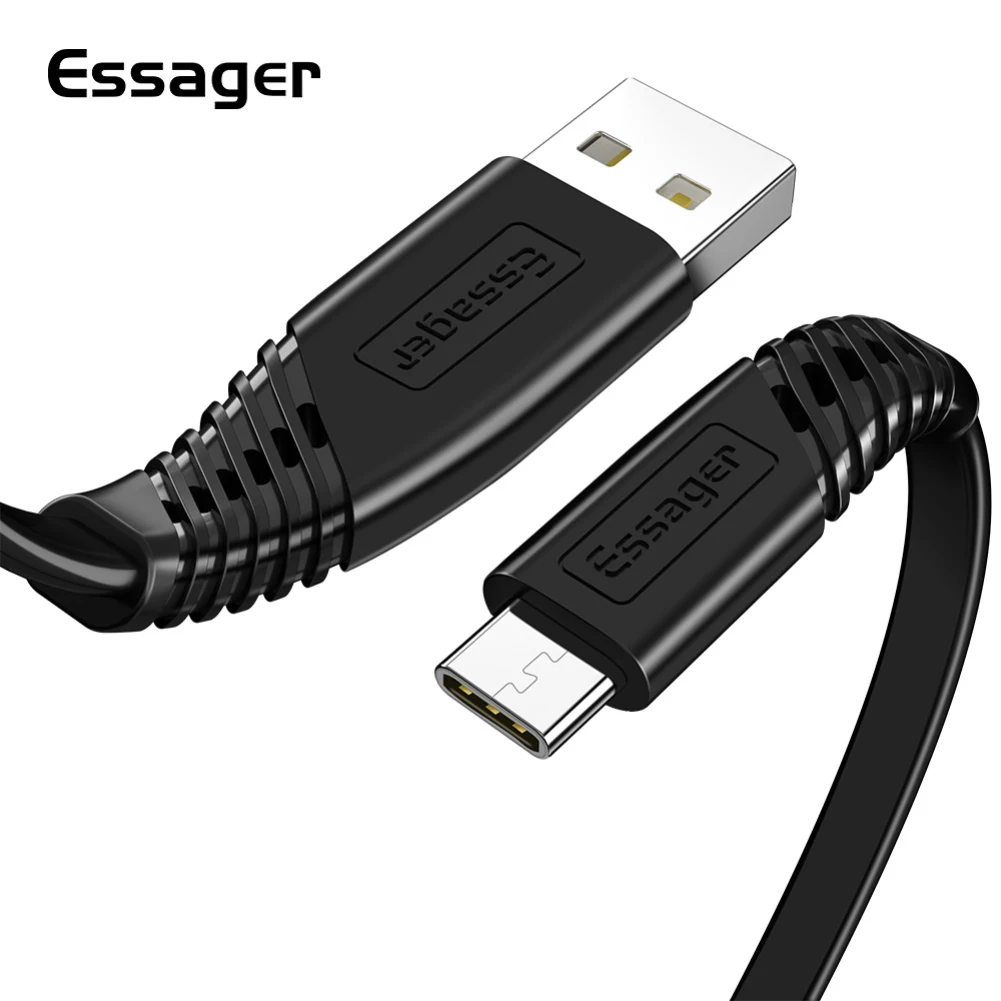 

Essager USB Type C Cable for Samsung Xiaomi Redmi Note 7 K20 OnePlus 7 Pro 6t Fast Charging Cord USBC Type-c Cable USB-C Charger