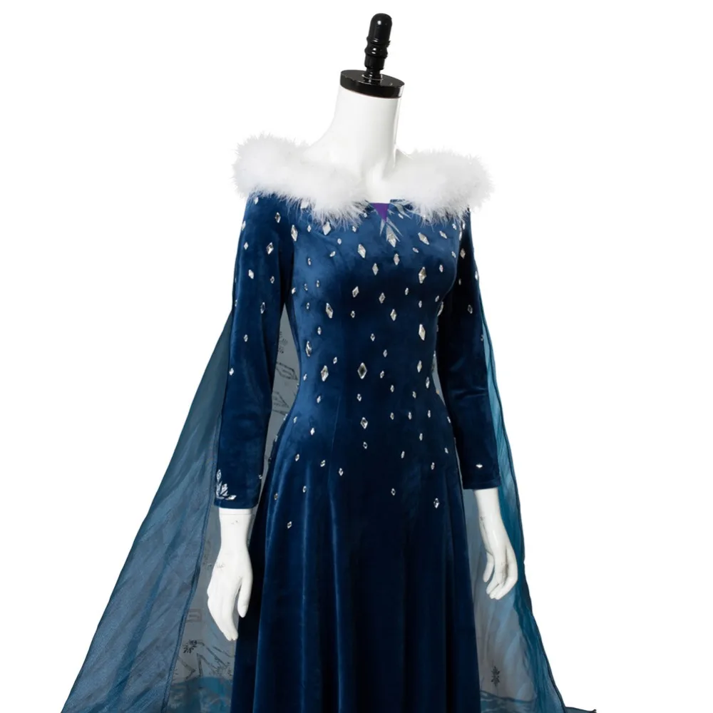 Olaf's Adventure Princess Elsa Dress Cosplay Elsa Anna Female Girl Kid Dress Outfit Halloween Carnival Cosplay Costume