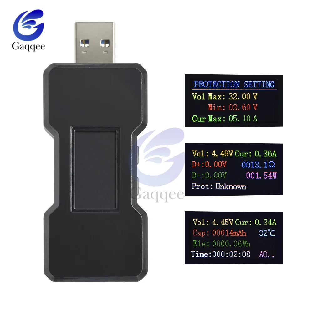 DC USB тестер FNB18 Цифровой вольтметр amperimetro измеритель напряжения тока Ампер Вольт Амперметр детектор power bank индикатор зарядного устройства