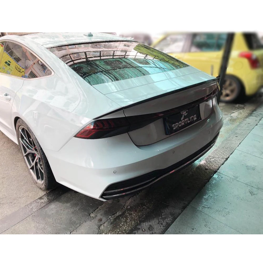 Задний спойлер багажника из углеродного волокна для Audi A7 S7 Sline
