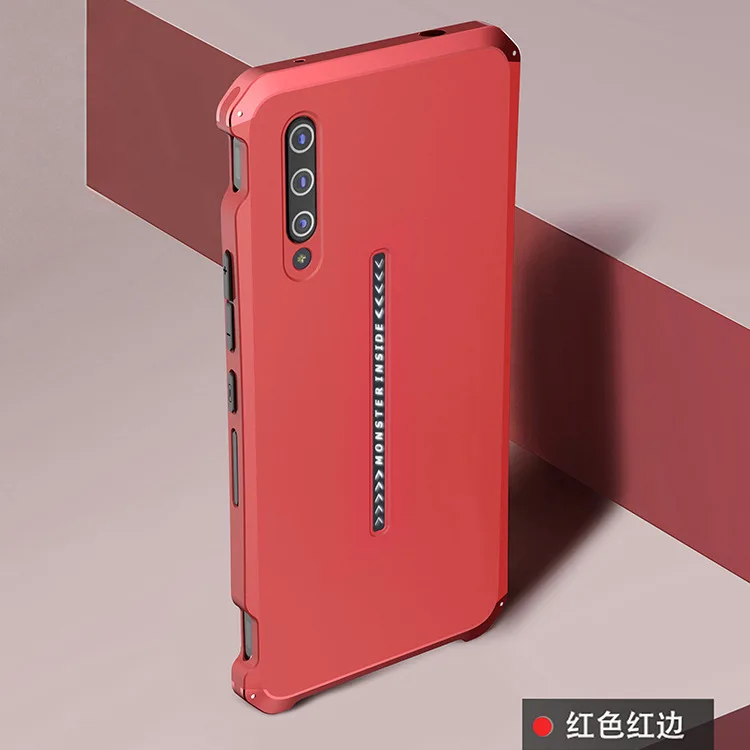 Red Red Side Текстурированная антиосенняя Металлическая Рамка Пластиковая Задняя пластина для VIVO IQOO Pro Алюминиевый сплав IQOO Pro мобильный бампер чехол с подарком - Цвет: Red Red Side