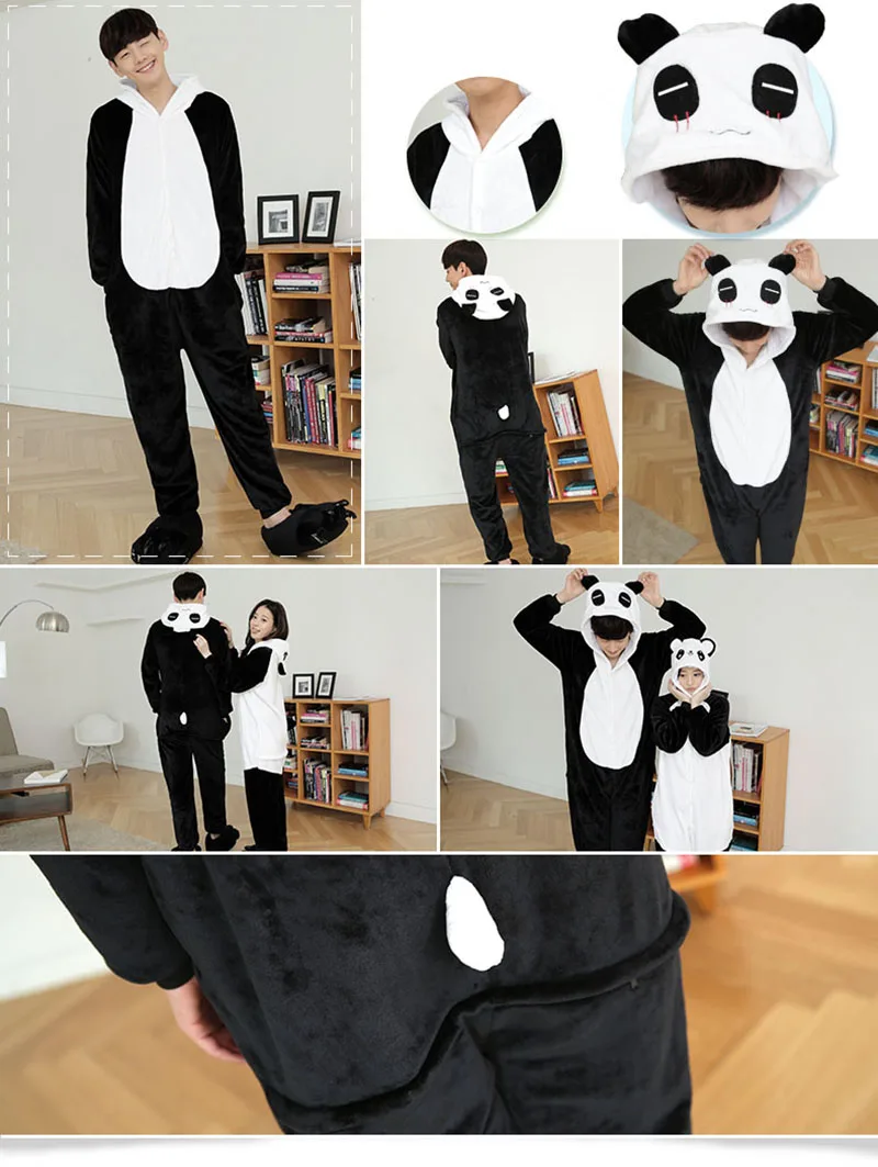 Kigurumi/Пижама с единорогом для взрослых; Пижама с котом для мальчиков и девочек, женщин и мужчин; Пижама для пар; коллекция года; зимняя Пижама; одежда для сна; Фланелевая Пижама