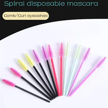 

Soft smile Brand Eyelash Extension Disposable Eyebrow brush Mascara Wand Applicator Eye Lashes Cosmetic Brushes Set makeup tools
