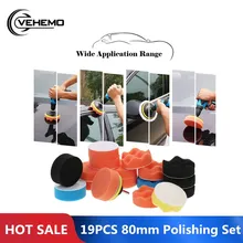 Буферный чистящий инструмент губка коврик полировальные инструменты для автомобиля полировальный набор 19 шт. полировочное колесо M10 Дрель адаптер автомобильные полировальные наборы