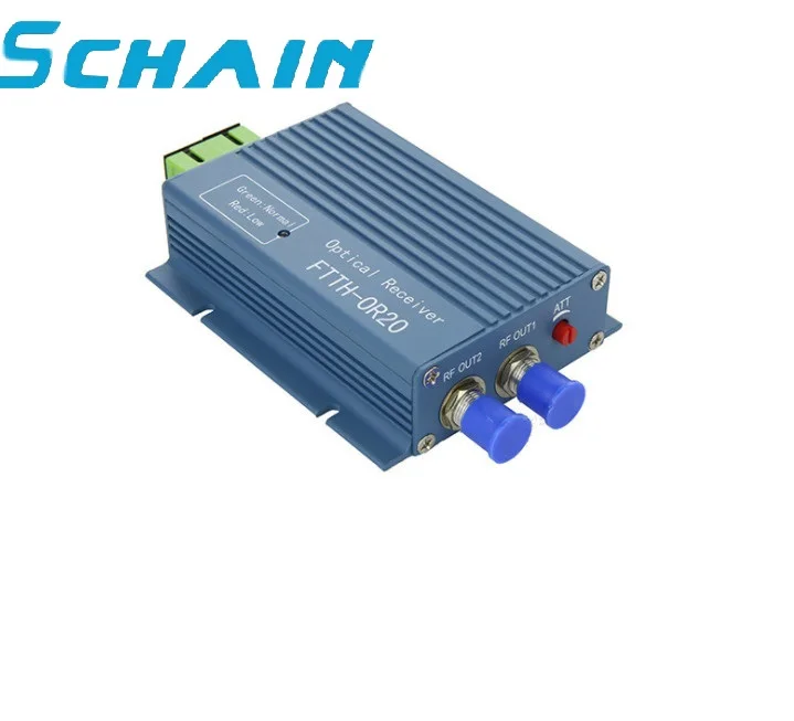 Оптоволоконный приемник FTTH AGC Micro SC APC дуплексный разъем с 2 выходными портами WDM