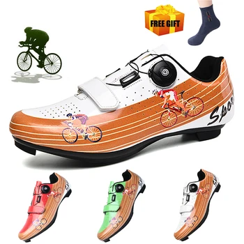 

Road Cycling Shoes Professional Racing Bike Sneakers Sapatilha Ciclismo Outdoor Sports Self-Locking SPD MTB Bicycle Shoes Man