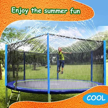 

Trampoline Sprinkler Durable Safe Trampoline Sprinkler Water Cooling Pipe Toy Outdoor Garden Yard Park Garden Watering System