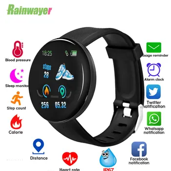 

D18 Smart Watch Men Blood Pressure Fitness Tracker Wristband Pedometer Health Bracelet SmartWatch For Ios Android