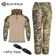

Outdoor CS Field Camping Hunting Military Combat Uniform Tactical Shirt Pants Children's Camouflage Training Clothes Suit Kids