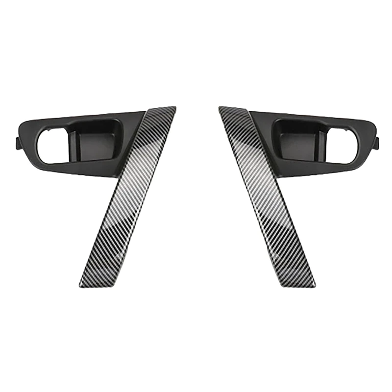 Car Carbon Fiber Interior Door Handles Base Interior Door Handle Cover