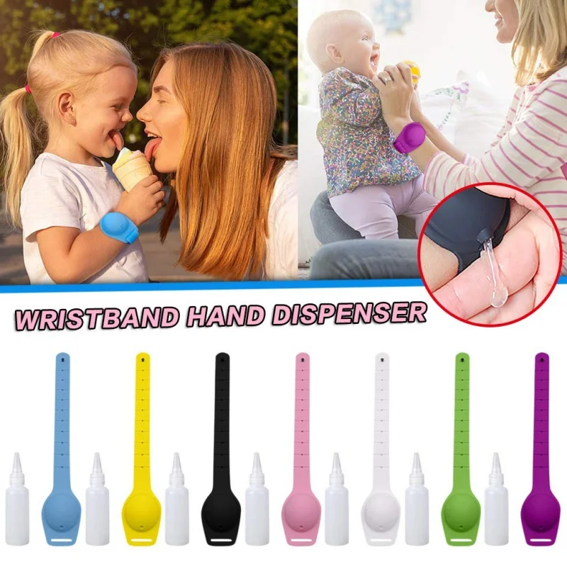 

Silicone Bracelet Strap Container + 60ML Squeeze Bottle