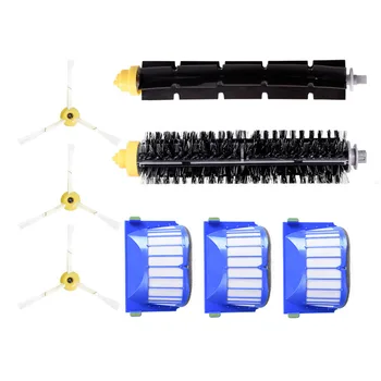 

8PCS Robot Vacuum Cleaner Accessories Parts 600 Series Filter Side Brush Glue Brush For Home Office