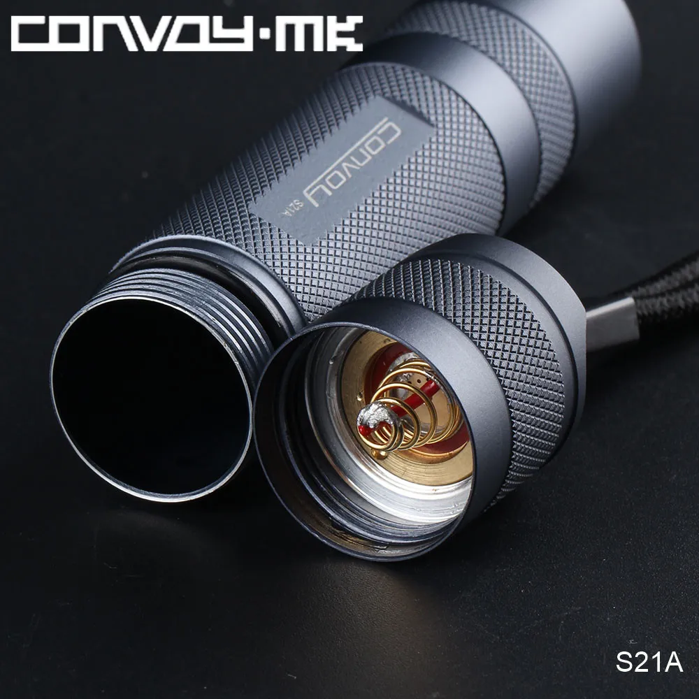 Convoy S21A 2300lm Luminus SST40 светодиодный мощный фонарик 21700 18650 батарея EDC фонарь с AR