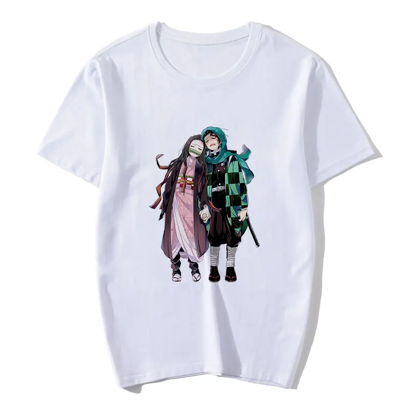 Harajuku Kawaii Demon Slayer футболка Летняя женская Kimetsu No Yaiba забавная клинок демона