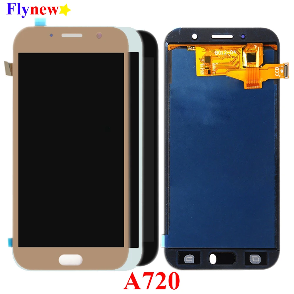 ЖК-дисплей и сенсорный датчик в сборе для телефонов Samsung Galaxy A7 2017 A720 A720F A720M |