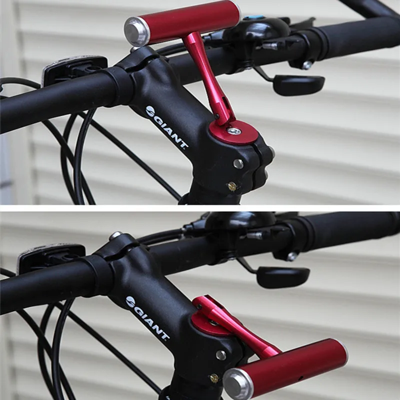 

Aluminum T Type Bicycle Handlebar Lamp Mount Bracket Holder Phone Mount Extender Expansion Rack