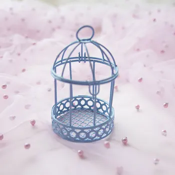 

Iron Mini Wedding Home Practical Decorative Storage Case Candy Box Gift Multicolor Desktop Bird Cage Party Ornament
