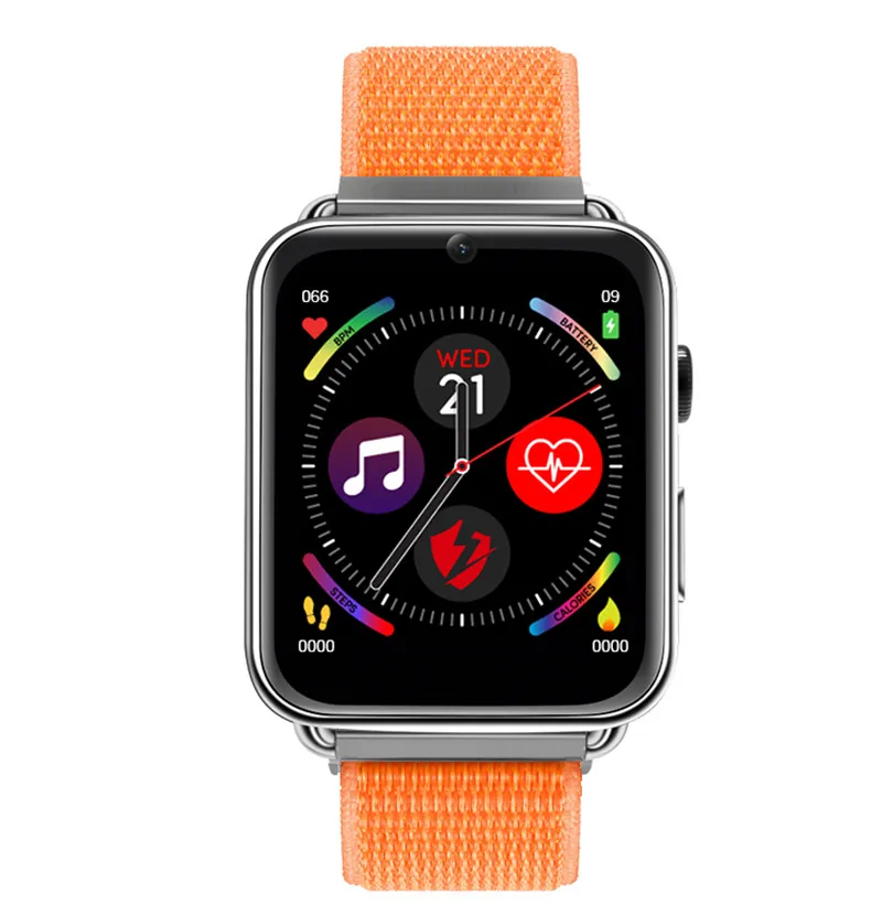 Orange 32GB Новые смарт-часы 4G 1 Гб+ 16 Гб/3 ГБ+ 32 ГБ sim-камера gps Wi-Fi Bluetooth умные часы монитор сердечного ритма IP67 водонепроницаемый смартфон - Цвет: Orange 32GB