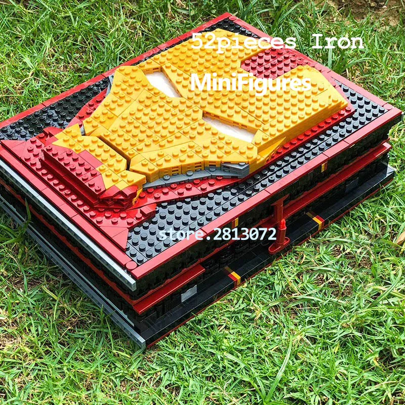 

In Stocks SuperHeroe Iron Book Iron man 52 Minidigures Building Block Brick 2895 PCS SY1361 Toys DC Movies Avengers 4