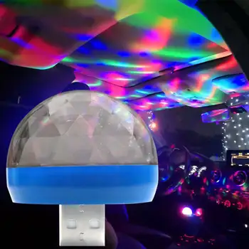 

USB Light LED Modeling Car Ambient Light Neon Interior Light Car Jewelry 5V DJ RGB Light Color Changing OTG Music Sound Lam