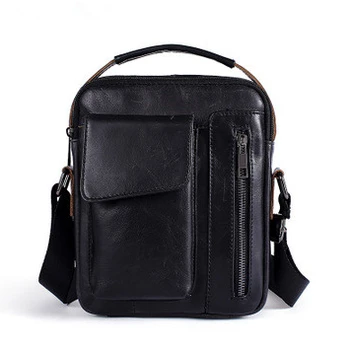 

Men's 100% Genuine Cowhide Leather Shoulder Bag, leather crossbody Handbags