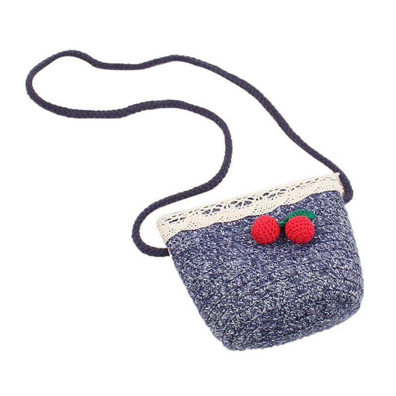 Детская милая сумка через плечо с рисунком вишни; модная детская сумка на плечо для девочек; Новинка
