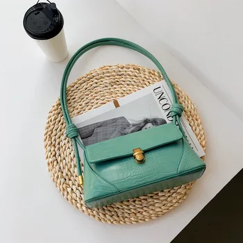 

Crocodile Pattern Shoulder Bags For Women 2020 Small Handbags Female Luxury New Design Hand Bag Lady Travel Hand Bag