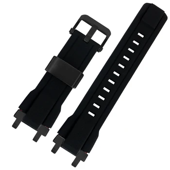 

Waterproof resin silicone watchband for C-asio MTG-B1000 G1000 men's watch modified accessories black red rubber strap