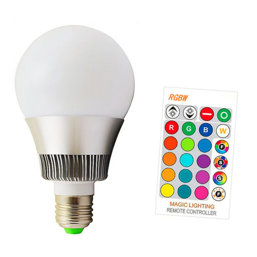 E27, E14, B22, с пультом дистанционного управления, для гостиной, RGB, спальни, меняющие цвет, вечерние, супер яркий, 16 цветов, светильник, умная лампа, светодиодный, лампа