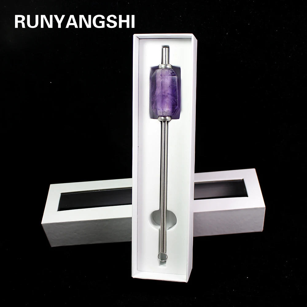 Runyangshi 1 шт новый экологичный многоразовый натуральный аметист Кварцевый