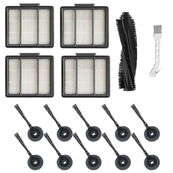 

EAS-16-Pack Replacement Filter Side Brush for Shark ION Robot S87 R85 RV850 Vacuum Cleaner, 1 Main Brush and 4 HEPA Filters and