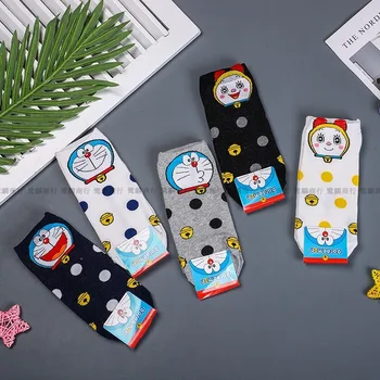 

Doraemon Colorful Sock for Woman Adult Casual Ladies Soft Dot Sox Creative Socks Cotton Spring Girls Trendy Dorami Calcetines