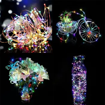 

New 3.0M Copper Silver Wire String LED Light 3AABattery Decor Colorful Bright