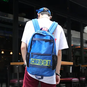 

Couple Student Pure Color Nylon Cloth Shoulder Bag School Bag Tote Backpack Leisure Back Pack Korean Ladies Daypack /E