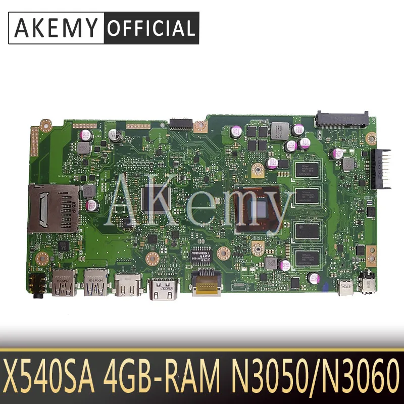 NEW X540SA mainboard 4GB-RAM N3050/N3060 CPU For Asus X540 X540S X540SAA laptop motherboard Test ok | Компьютеры и офис