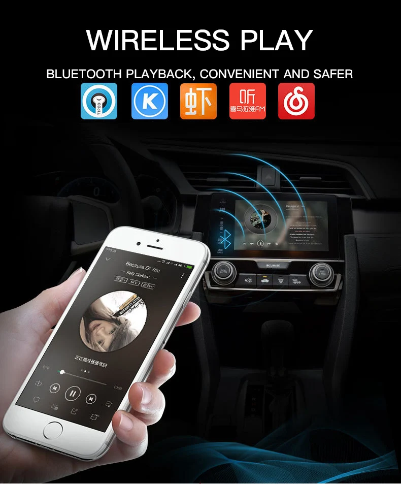 Автомобильный MP3-плеер Bluetooth 4,0 fm-передатчик аудио беспроводной автомобильный комплект поддержка 2.1A зарядка 2USB светодиодный дисплей AUX аудио вход выход