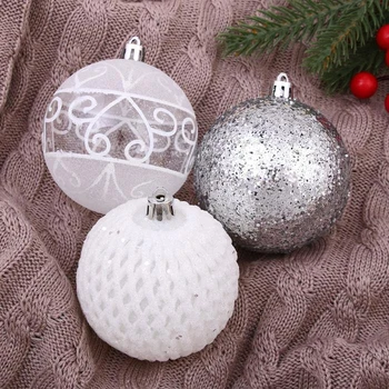 

A set of balls plastic d-8 cm, 9 pieces "Rime" mesh 2131342
