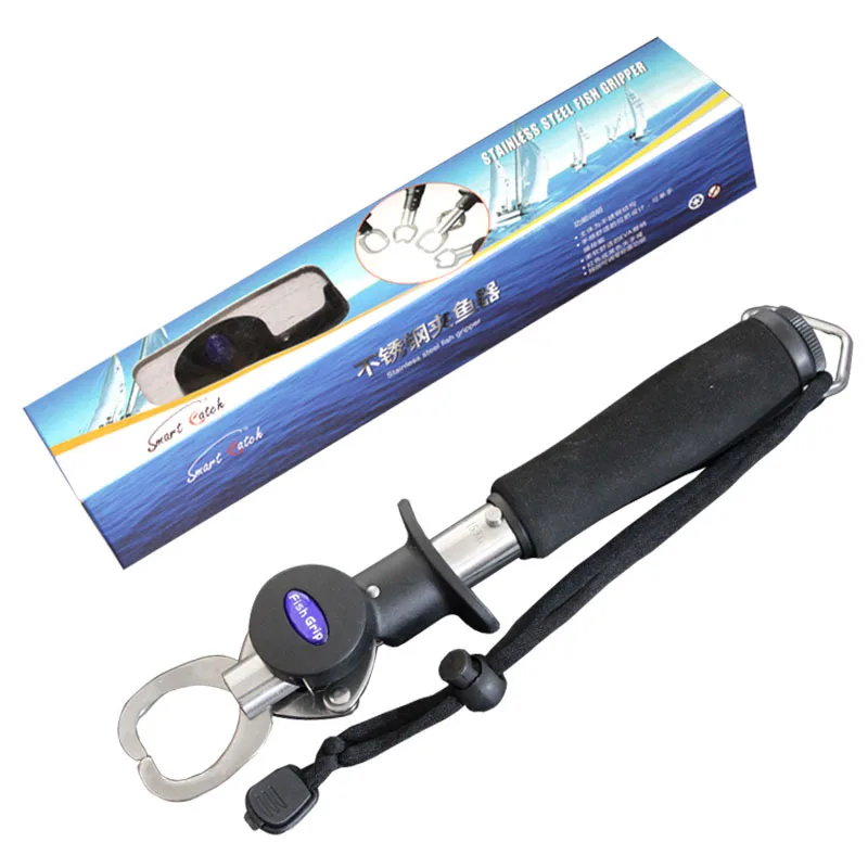 

Stainless Steel Clip Fish Finder with Said a Tape-Measure Fish Grip Fishing Clamp Lure Fish Catching Device Clip yu qian Angling