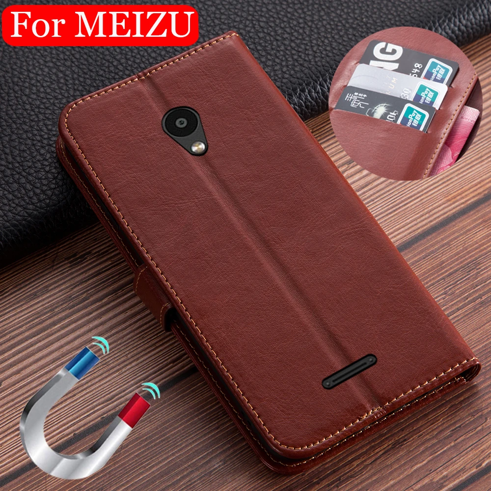 Роскошный кожаный чехол-книжка для Meizu C9 M818H винтажный Чехол-бумажник с