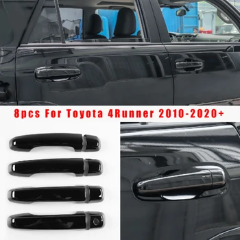 

8pcs/Set Exterior Door Outer Handle Cover Trim Black For Toyota 4Runner 2017-20 Made In A ISO9001 Factory, Good Quality