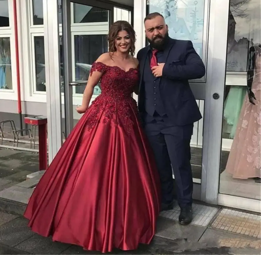 

Женское вечернее платье, бордовое длинное кружевное платье с открытыми плечами для выпускного вечера, 2019