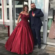 Элегантное вечернее платье, сексуальное кружевное вечернее платье с открытыми плечами, вечерние платья бордового цвета, длинное платье для выпускного вечера на заказ