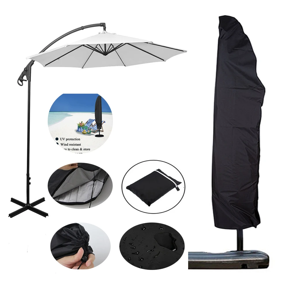 Large Parasol Banana Umbrella Cover Waterproof for Outdoor Garden Shield Patio 