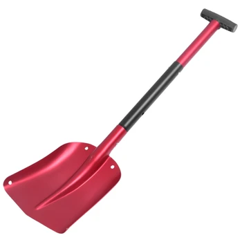 

Camping Shovel Survival Shovel Upscale Outdoor Folding Shovel Survival Camp Spade Tool Snow Shovel Red