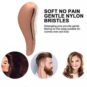 

Anti-static Massage Hair Brush Tangle Detangle Shower Massage Hairbrush Comb Salon Hair Styling Tool Handle Comb Hot