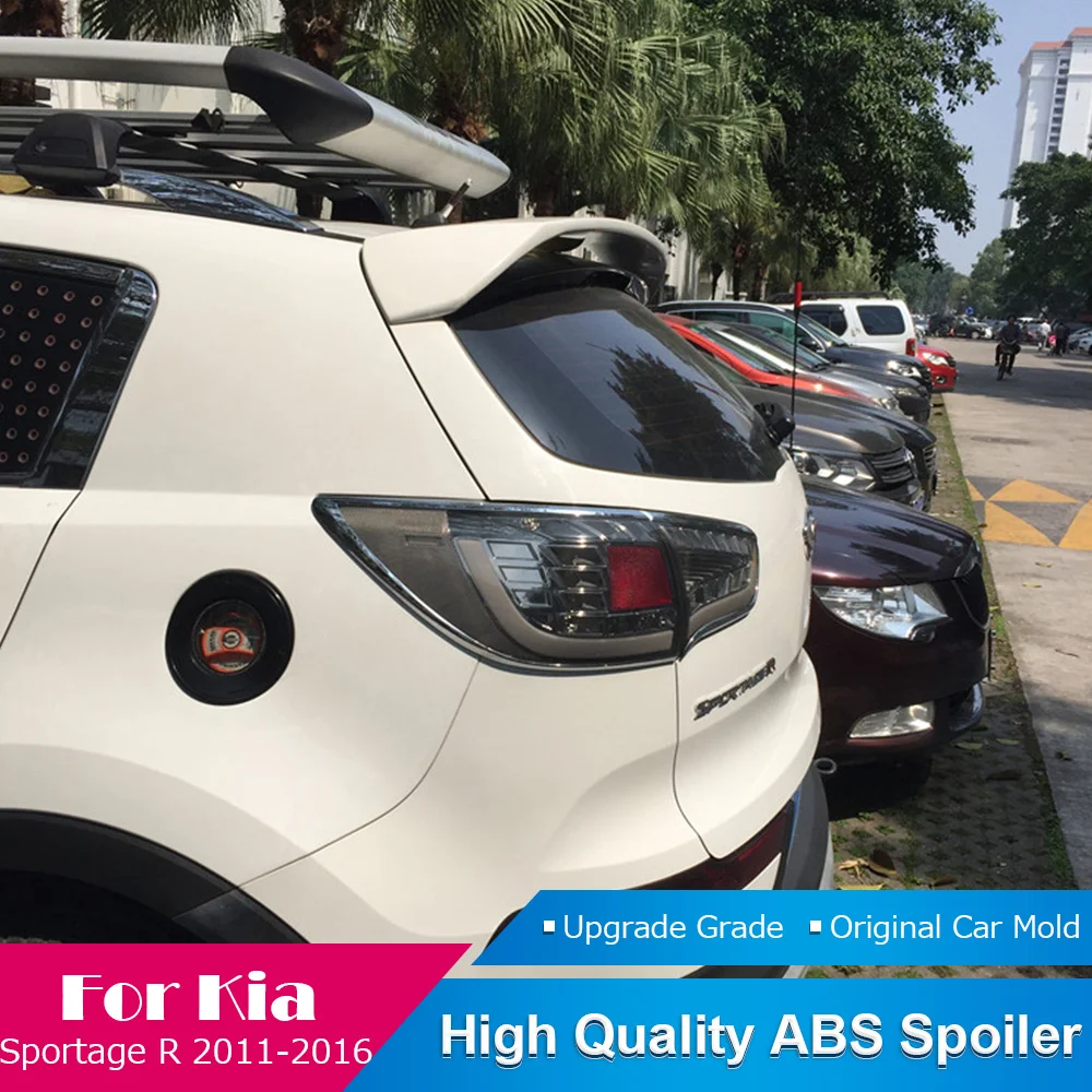AITWATT подходит для Kia Sportage R 2011 до Черный спойлер высокого качества АБС пластик задний багажник крыло спойлер автомобильные аксессуары